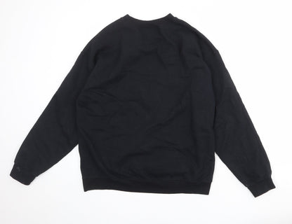 Womens UK Size M ASOS Black Pullover Sweatshirt
