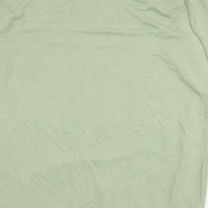 Divided by H&M Womens Green Cotton Jumper Dress Size M Round Neck Pullover