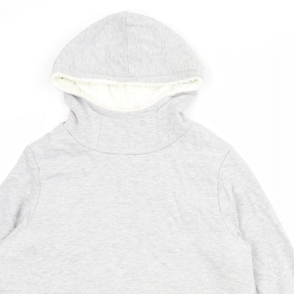 Crane Womens Grey Cotton Pullover Hoodie Size L Pullover