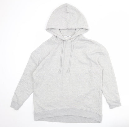 Very Womens Grey Cotton Pullover Hoodie Size 14 Pullover