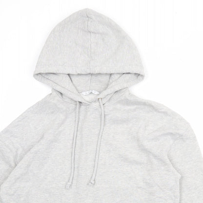 Very Womens Grey Cotton Pullover Hoodie Size 14 Pullover
