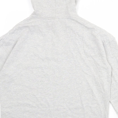Very Womens Grey Cotton Pullover Hoodie Size 14 Pullover