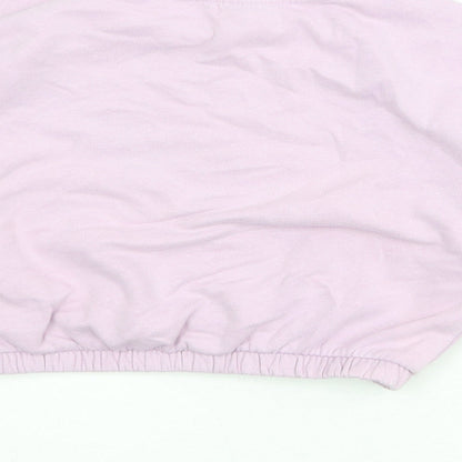 NEXT Girls Purple Cotton Pullover Sweatshirt Size 9 Years Pullover - Anything is Possible