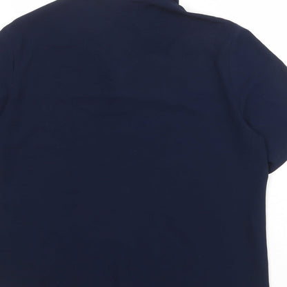 Womens UK Size 16 Fosby Blue Basic Button-Up