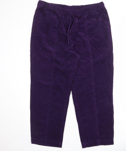 Womens UK Size 36 in EWM Regular Fit Jogger Purple Trousers