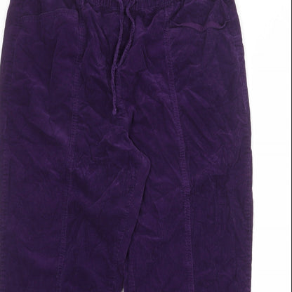 Womens UK Size 36 in EWM Regular Fit Jogger Purple Trousers