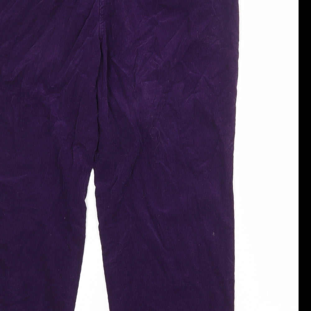 Womens UK Size 36 in EWM Regular Fit Jogger Purple Trousers