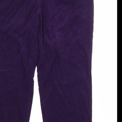 Womens UK Size 36 in EWM Regular Fit Jogger Purple Trousers
