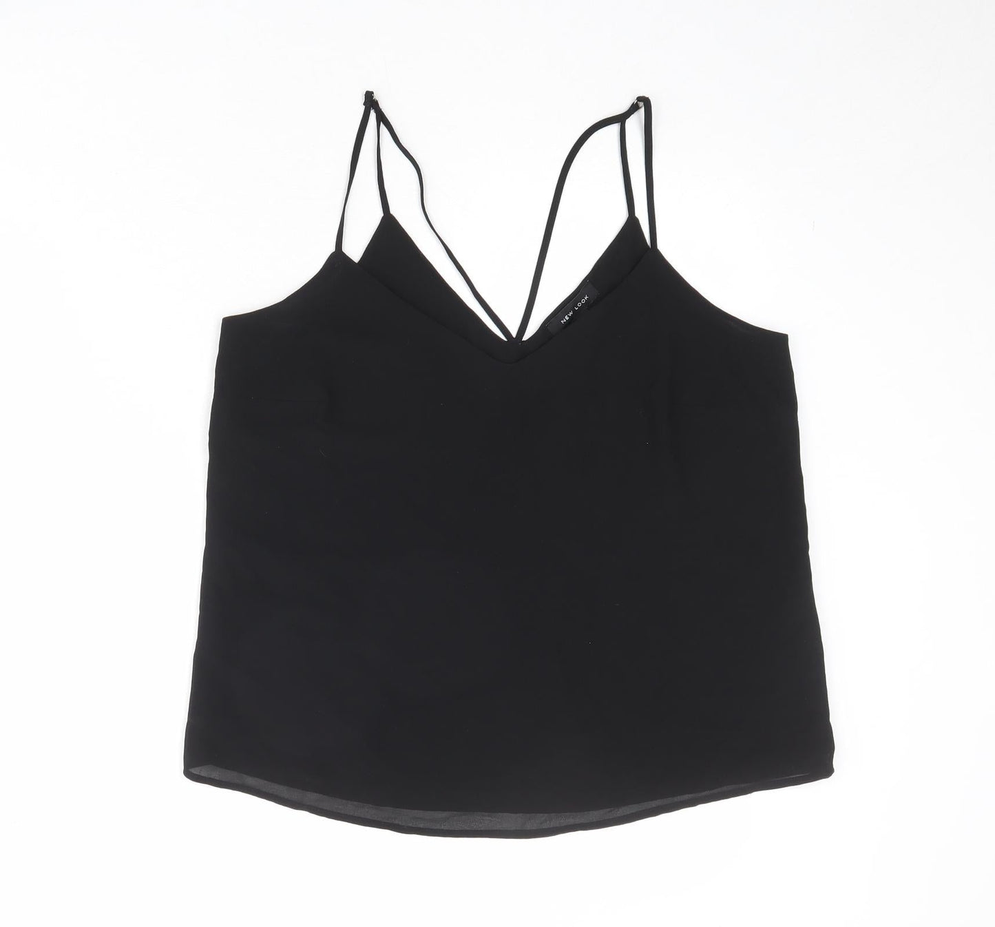 Womens UK Size 12 New London Black Camisole Tank