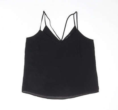 Womens UK Size 12 New London Black Camisole Tank