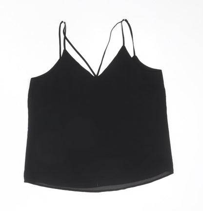 Womens UK Size 12 New London Black Camisole Tank