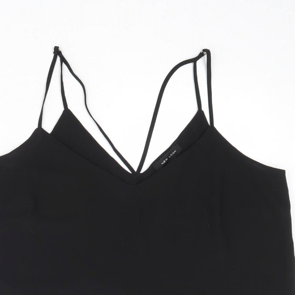 Womens UK Size 12 New London Black Camisole Tank