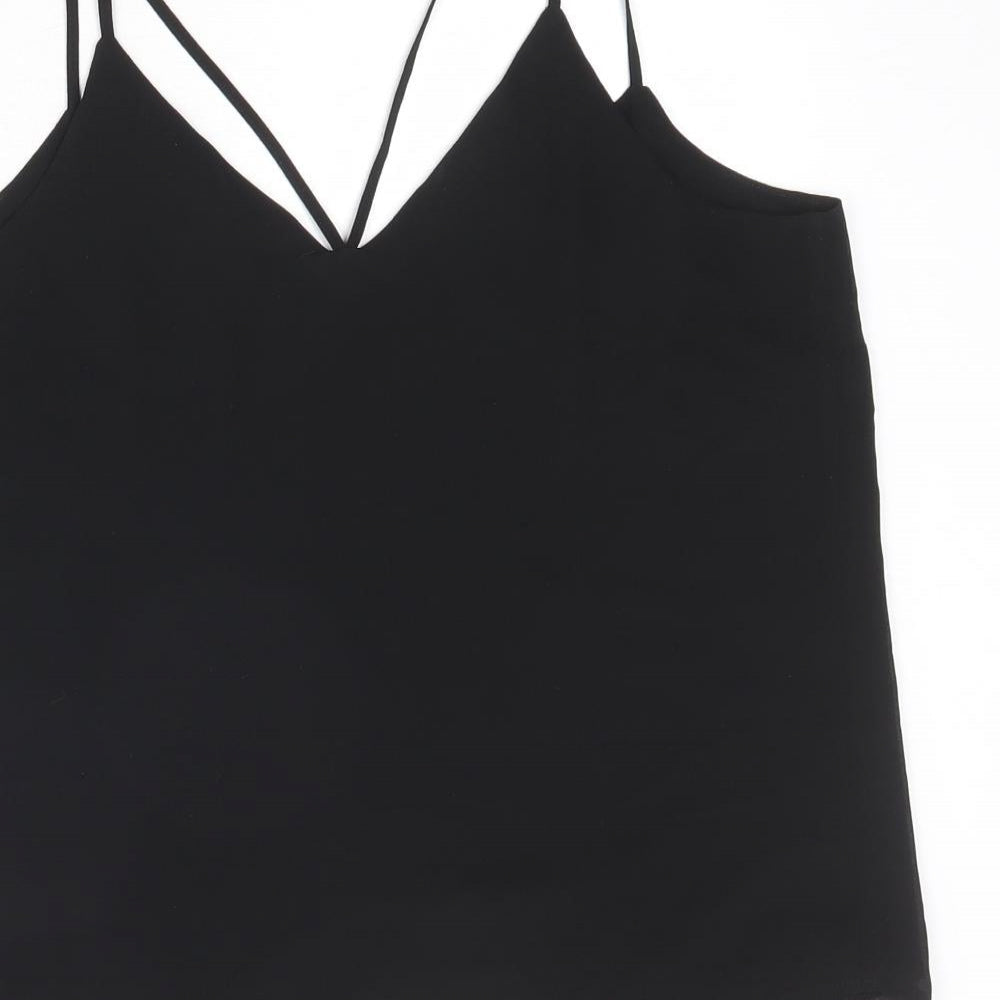 Womens UK Size 12 New London Black Camisole Tank