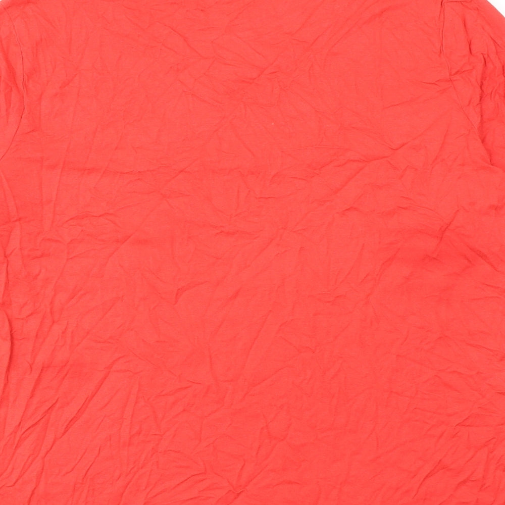 Womens UK Size M Canda Pink Basic T-Shirt