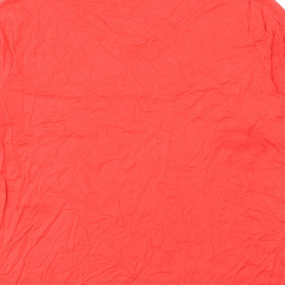 Womens UK Size M Canda Pink Basic T-Shirt