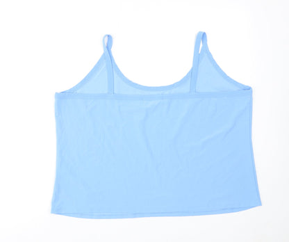 Womens UK Size 26 Michele Hope Blue Basic Tank