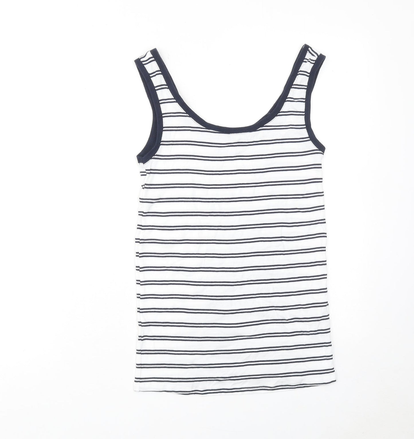 Womens UK Size 8 Marks and Spencer White Basic Tank