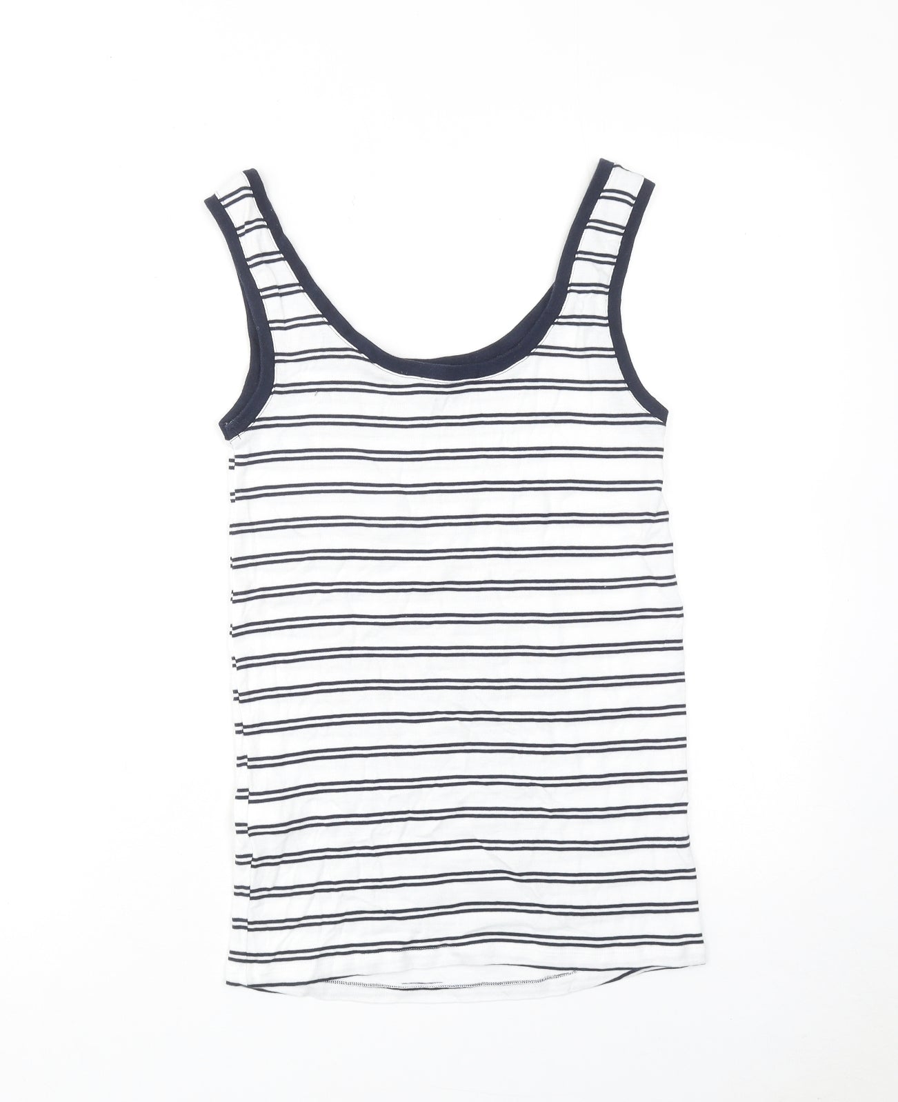 Womens UK Size 8 Marks and Spencer White Basic Tank