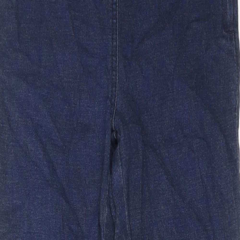 Fransa Womens Blue Cotton Straight Jeans Size S Regular Zip - Ankle Zip