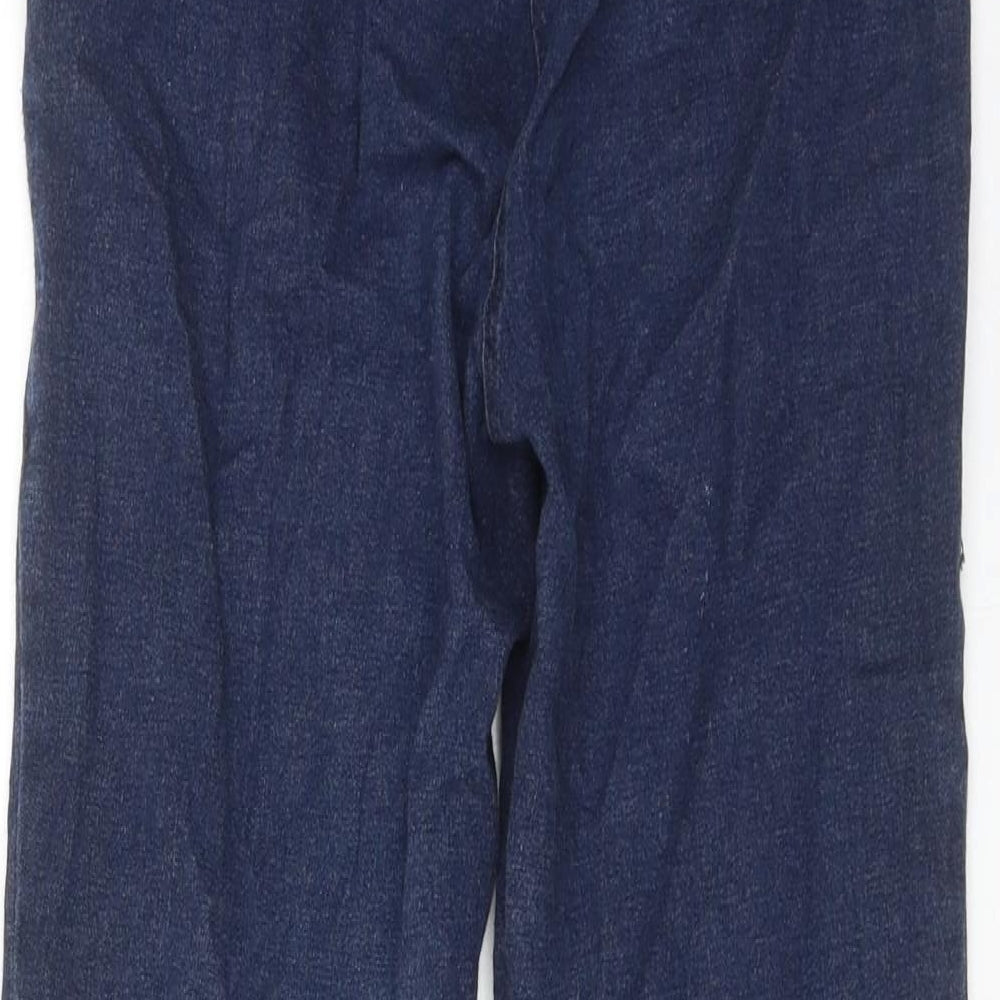 Fransa Womens Blue Cotton Straight Jeans Size S Regular Zip - Ankle Zip