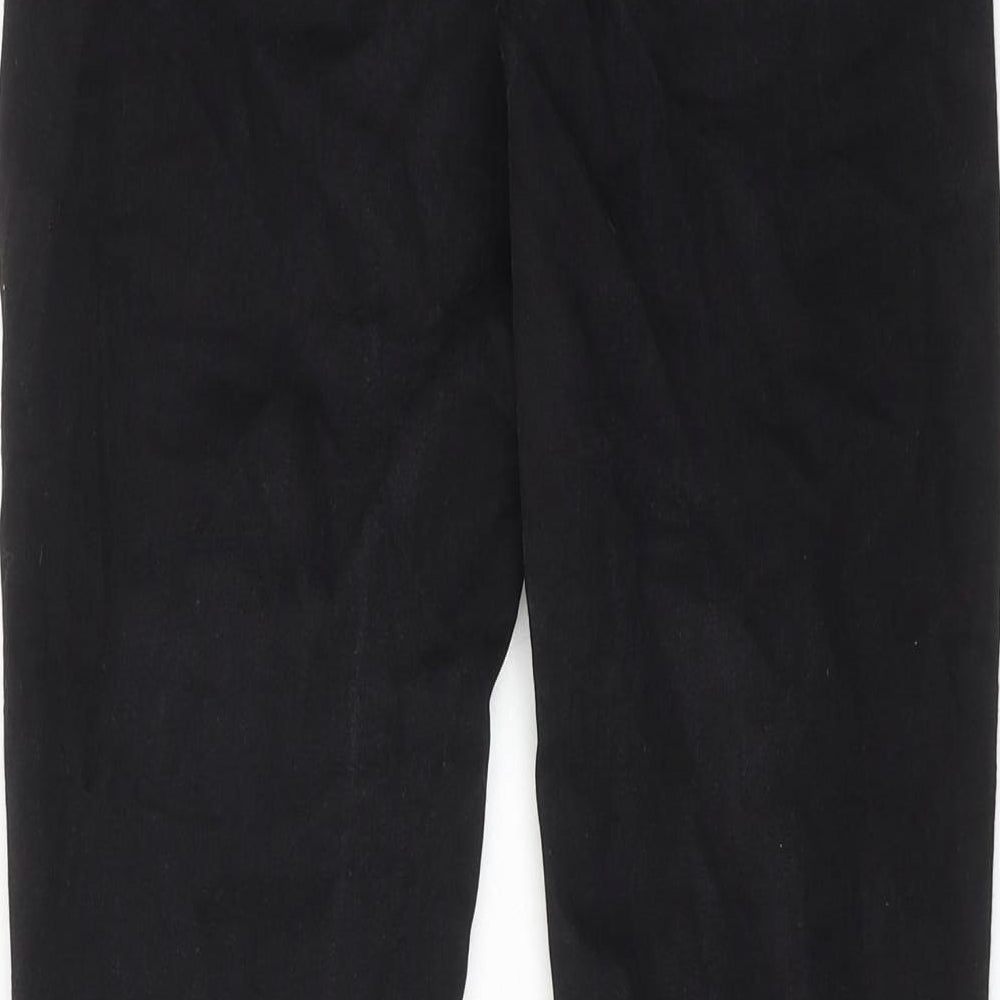 Womens UK Size 12 RESERVED Regular Fit Skinny Black Jeans