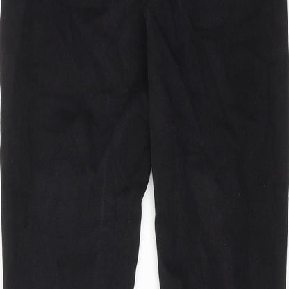 Womens UK Size 12 RESERVED Regular Fit Skinny Black Jeans