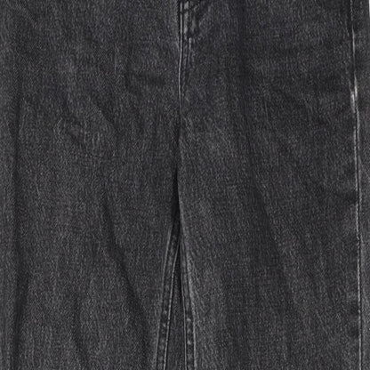 Topshop Womens Grey Cotton Mom Jeans Size 25 in L32 in Regular Zip