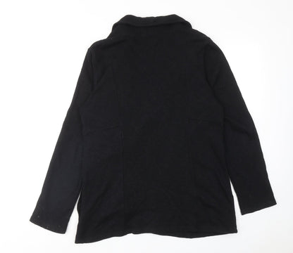 I.N.C Womens Black Cotton Jacket Size XL Zip