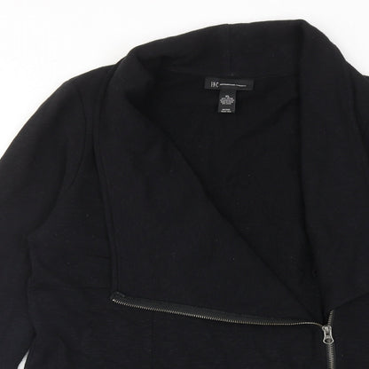 I.N.C Womens Black Cotton Jacket Size XL Zip