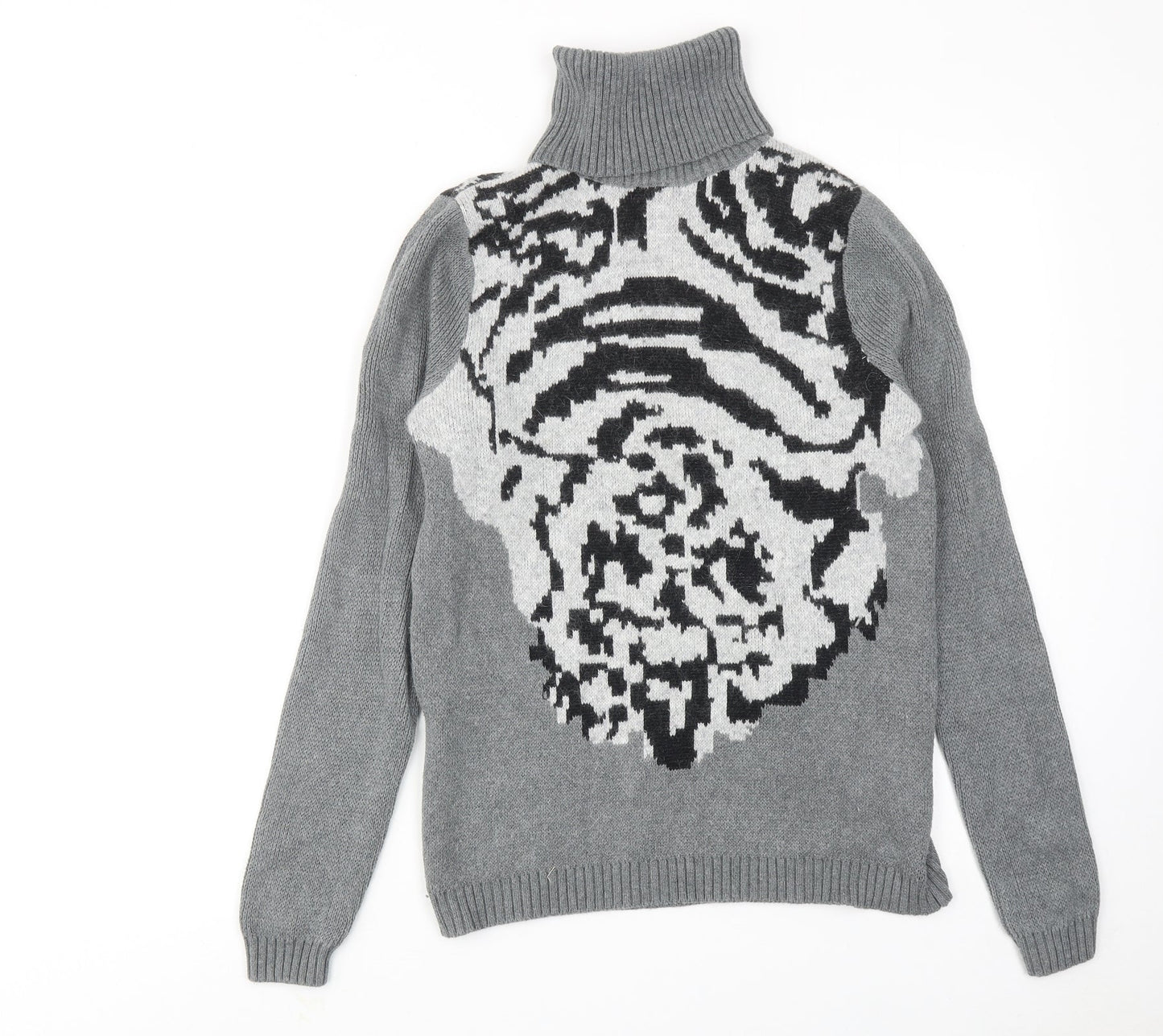 Womens UK Size 12 Gharani Strok Grey Pullover Jumper