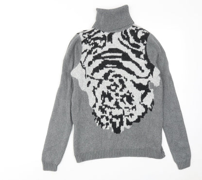 Womens UK Size 12 Gharani Strok Grey Pullover Jumper