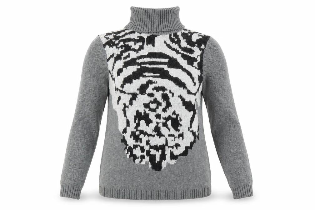 Womens UK Size 12 Gharani Strok Grey Pullover Jumper