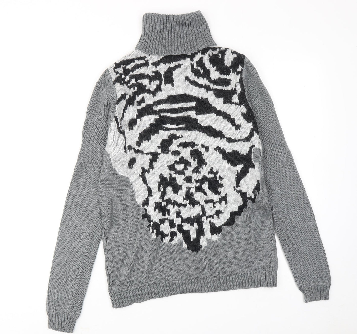 Womens UK Size 12 Gharani Strok Grey Pullover Jumper