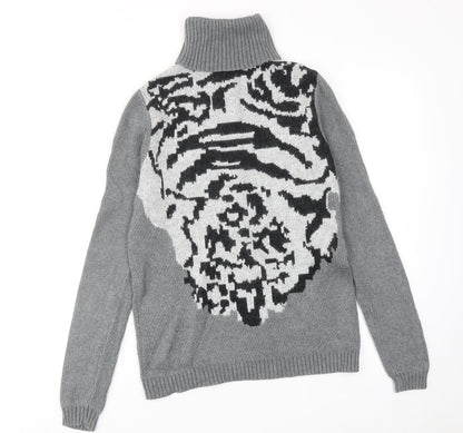 Womens UK Size 12 Gharani Strok Grey Pullover Jumper