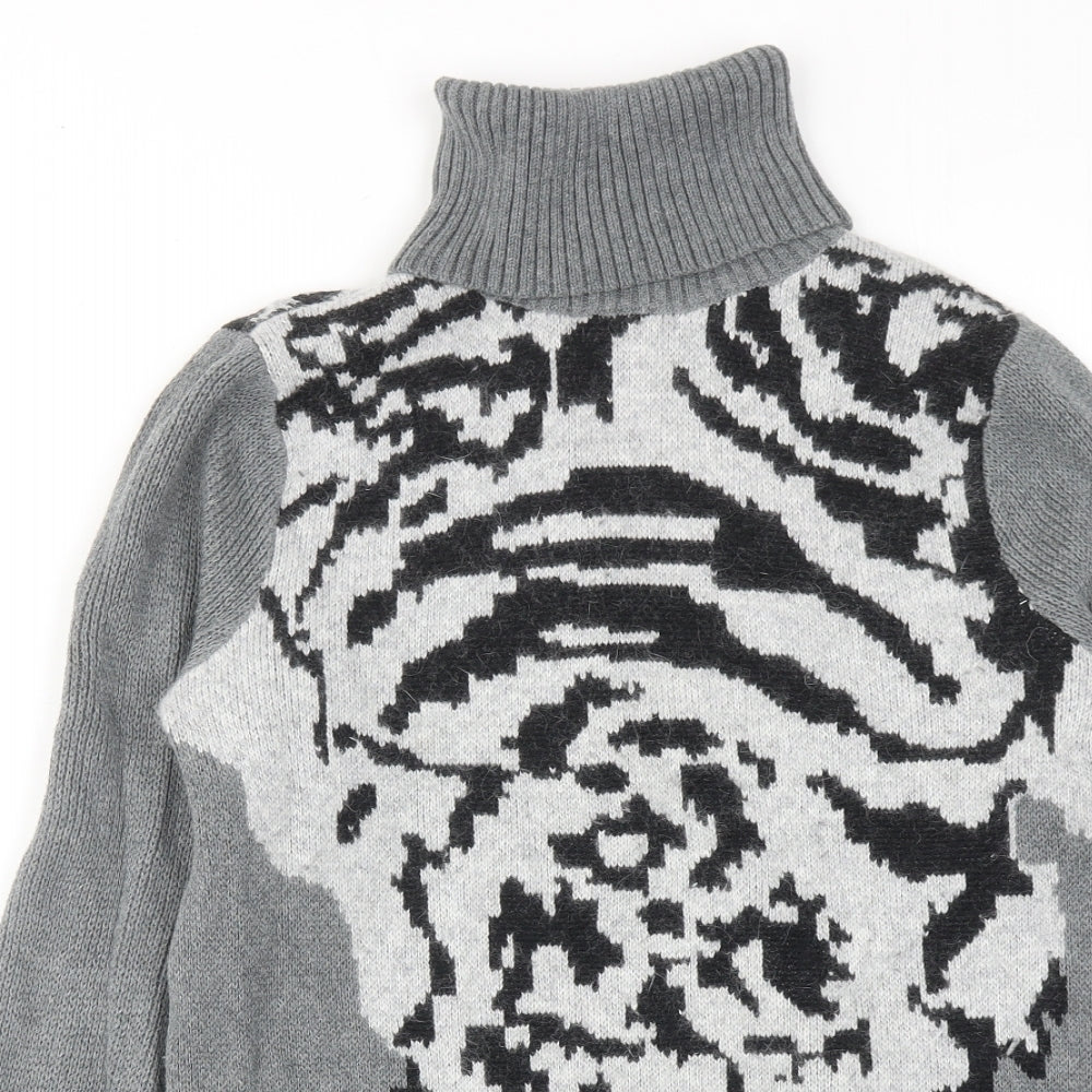 Womens UK Size 12 Gharani Strok Grey Pullover Jumper
