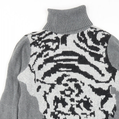 Womens UK Size 12 Gharani Strok Grey Pullover Jumper