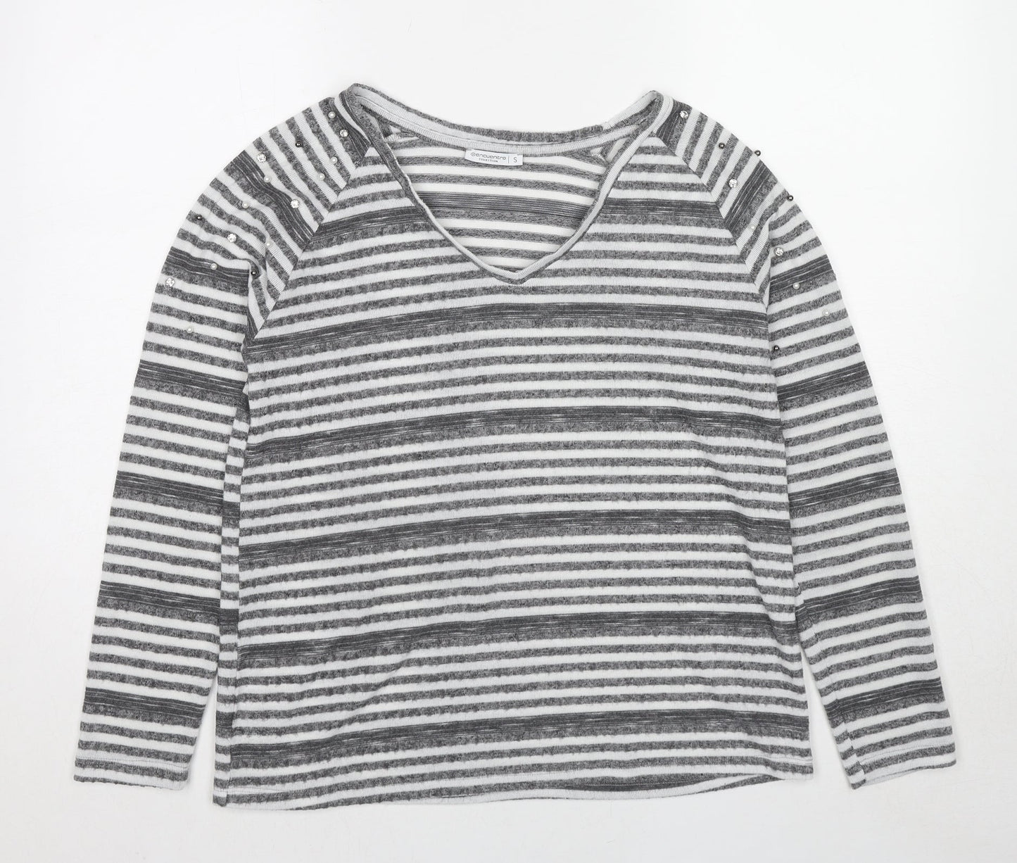 Womens UK Size S Encuentro Grey Pullover Jumper