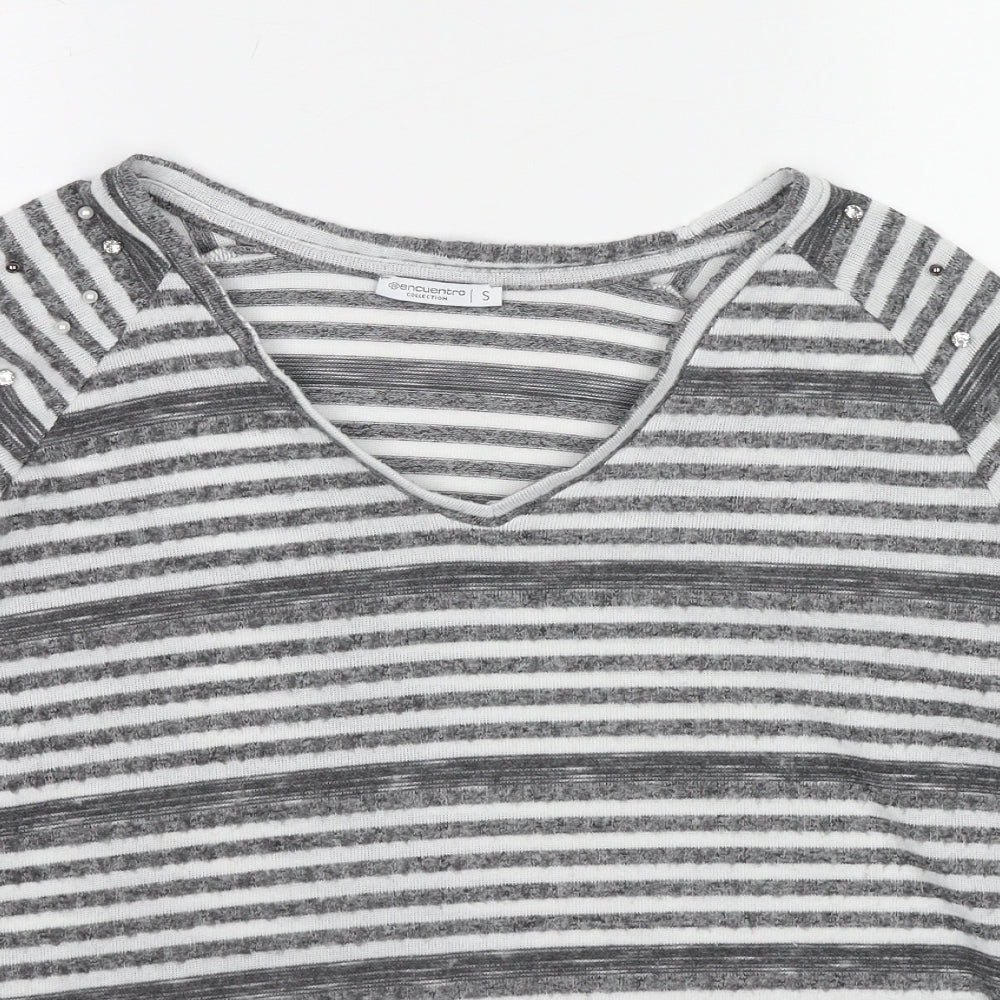 Womens UK Size S Encuentro Grey Pullover Jumper