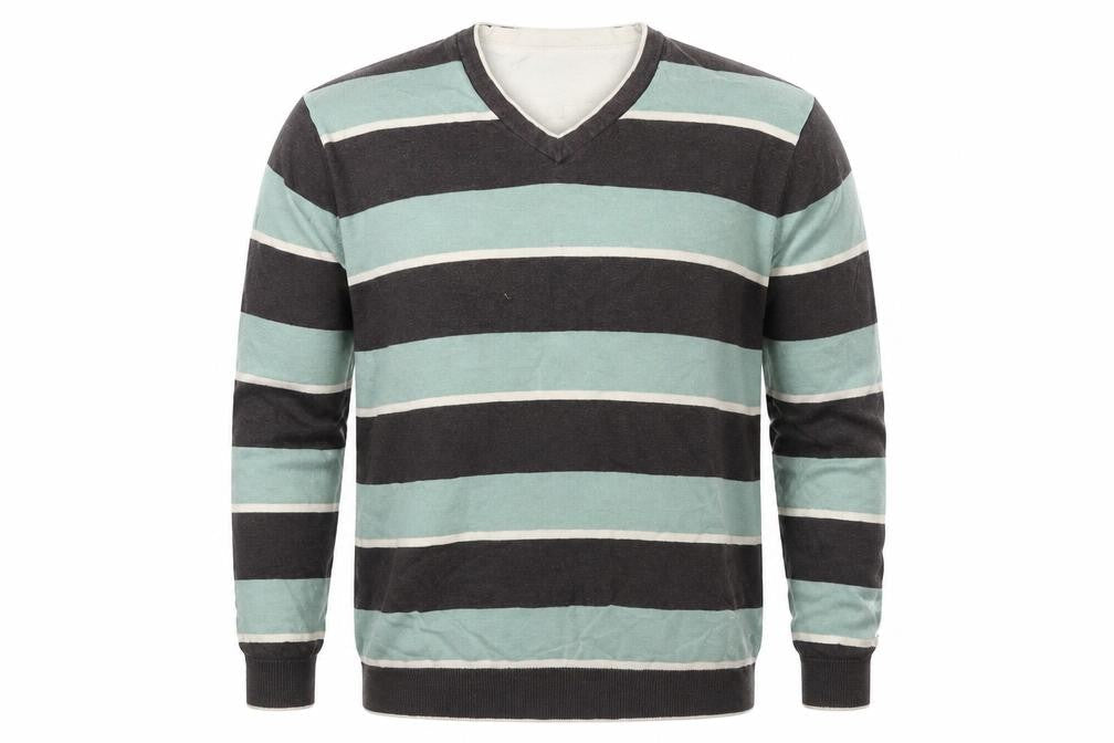Mens UK Size XL Atlantic Bay Grey Pullover Jumper