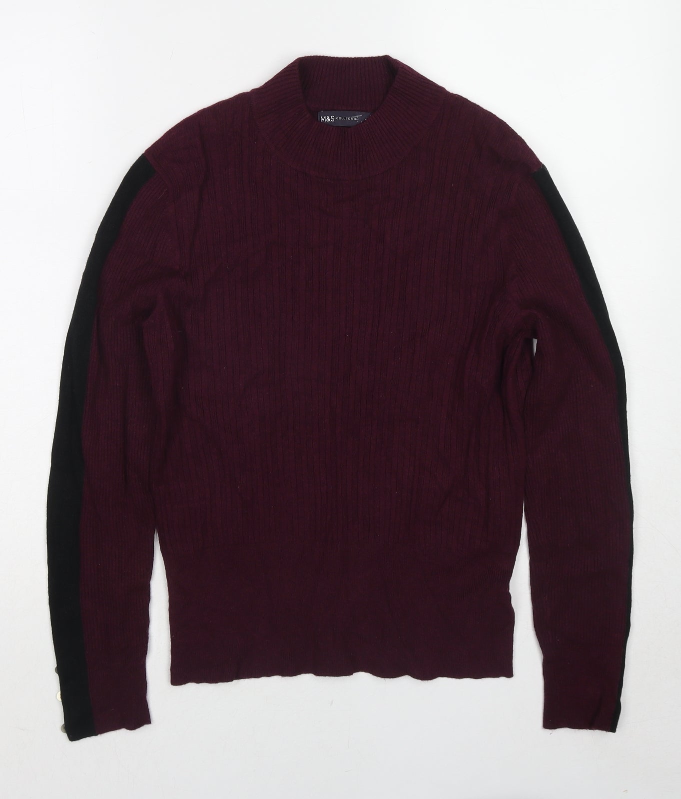 Womens UK Size 14 Marks and Spencer Purple Pullover Jumper
