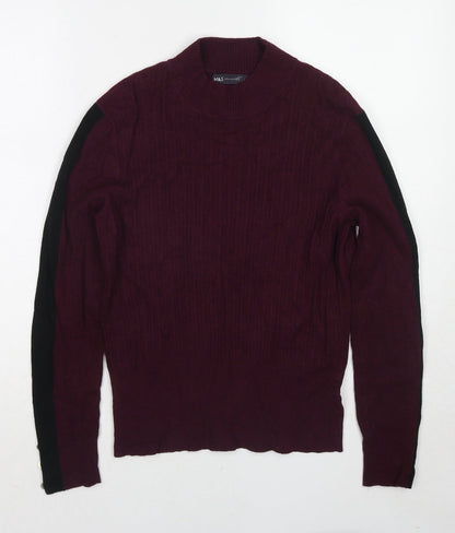 Womens UK Size 14 Marks and Spencer Purple Pullover Jumper
