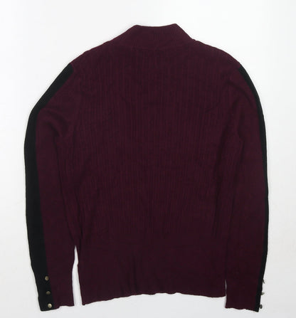 Womens UK Size 14 Marks and Spencer Purple Pullover Jumper