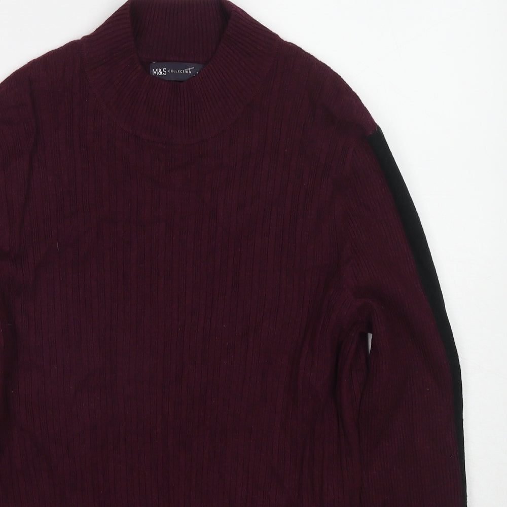 Womens UK Size 14 Marks and Spencer Purple Pullover Jumper