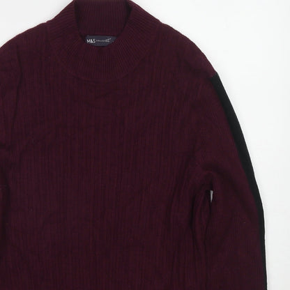 Womens UK Size 14 Marks and Spencer Purple Pullover Jumper