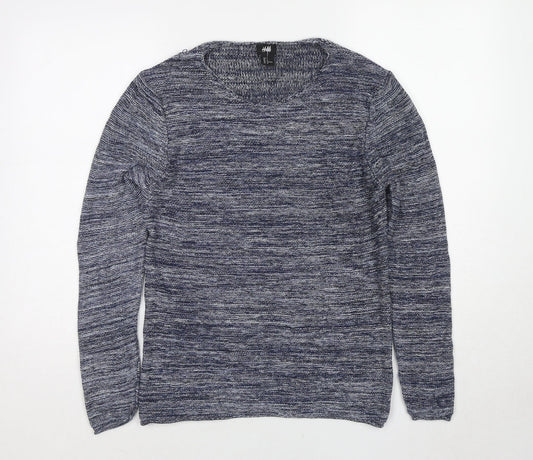 Womens UK Size M H&M Blue Pullover Jumper