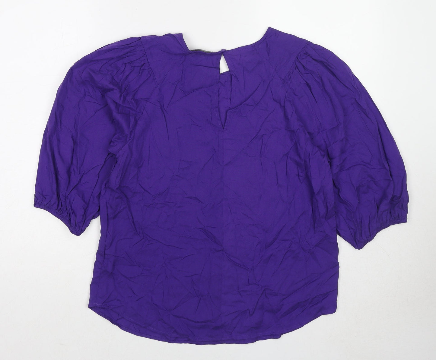 Womens UK Size 10 NEXT Purple Basic Blouse