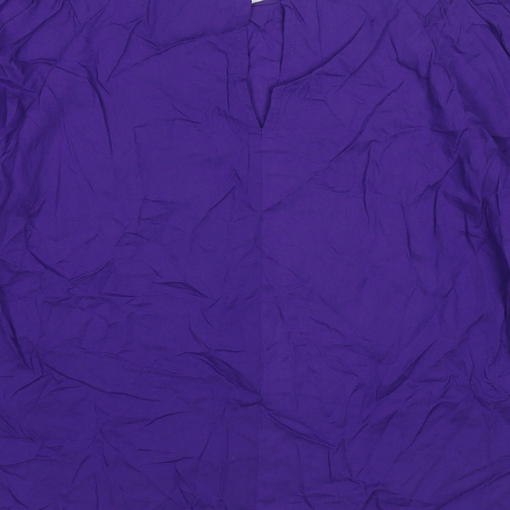 Womens UK Size 10 NEXT Purple Basic Blouse