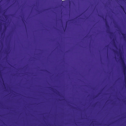 Womens UK Size 10 NEXT Purple Basic Blouse