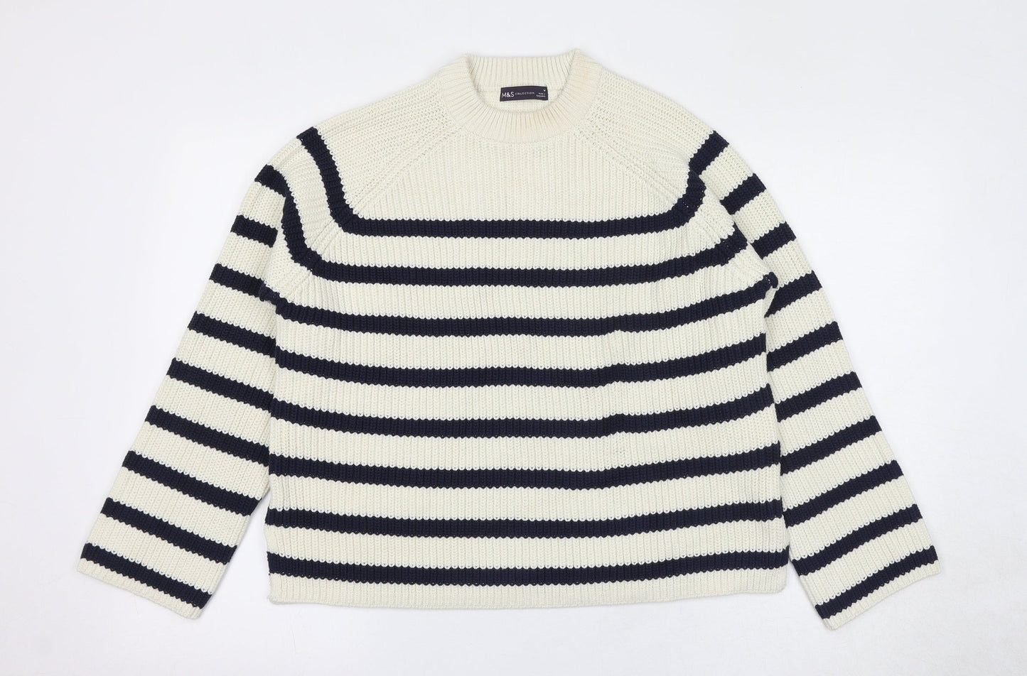 Womens UK Size M Marks and Spencer Ivory Pullover Jumper