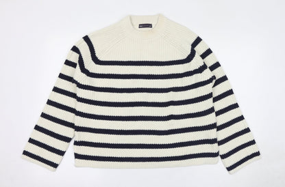 Womens UK Size M Marks and Spencer Ivory Pullover Jumper